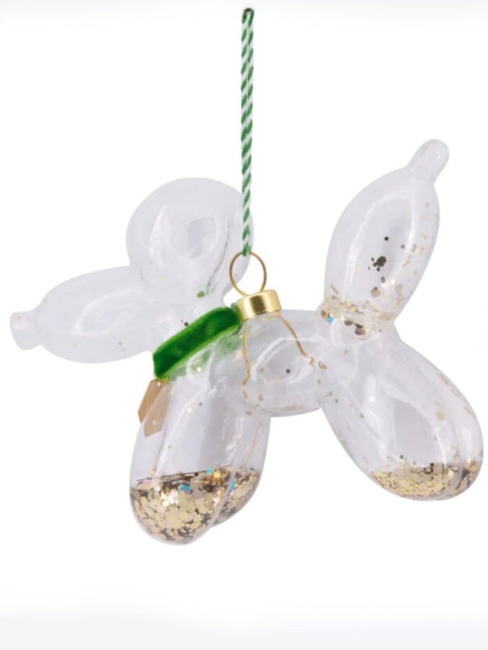 New Hallmark Premium Signature Ornament Glass Balloon Dog Party Animal